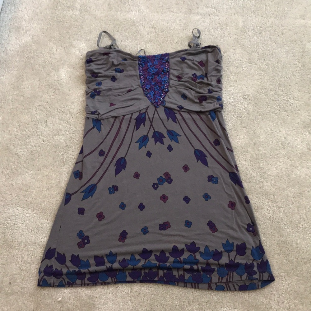 Free People strapless tunic